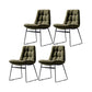 Contemporary Chair Dining Armless Chairs with Metal Legs for Kitchen Green 4 Piece Set Clearhalo ' kitchen&dining_furn' 'Dining Chairs' 'Dining Tables & Seating' 'dining_chair' 'furn' 'furn_dining_chair' 'Furniture' 'furniture_dining_chair' 'Kitchen & Dining Furniture' 'kitchen' 4622089