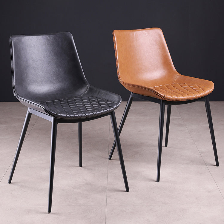 Contemporary Chairs Dining Armless Chairs with Metal Legs for Kitchen Clearhalo ' kitchen&dining_furn' 'Dining Chairs' 'Dining Tables & Seating' 'dining_chair' 'furn' 'furn_dining_chair' 'Furniture' 'furniture_dining_chair' 'Kitchen & Dining Furniture' 'kitchen' 4622109