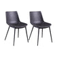 Contemporary Chairs Dining Armless Chairs with Metal Legs for Kitchen Black 2 Piece Set Clearhalo ' kitchen&dining_furn' 'Dining Chairs' 'Dining Tables & Seating' 'dining_chair' 'furn' 'furn_dining_chair' 'Furniture' 'furniture_dining_chair' 'Kitchen & Dining Furniture' 'kitchen' 4622112