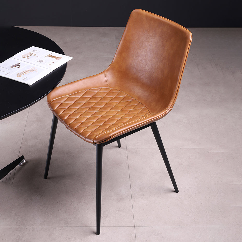 Contemporary Chairs Dining Armless Chairs with Metal Legs for Kitchen Clearhalo ' kitchen&dining_furn' 'Dining Chairs' 'Dining Tables & Seating' 'dining_chair' 'furn' 'furn_dining_chair' 'Furniture' 'furniture_dining_chair' 'Kitchen & Dining Furniture' 'kitchen' 4622114