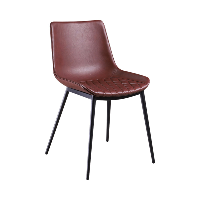 Contemporary Chairs Dining Armless Chairs with Metal Legs for Kitchen Clearhalo ' kitchen&dining_furn' 'Dining Chairs' 'Dining Tables & Seating' 'dining_chair' 'furn' 'furn_dining_chair' 'Furniture' 'furniture_dining_chair' 'Kitchen & Dining Furniture' 'kitchen' 4622118