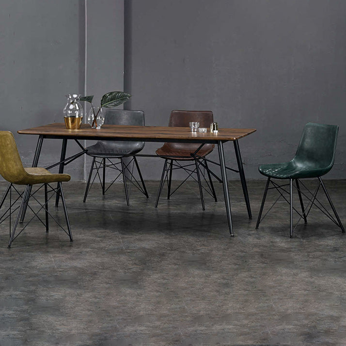 Contemporary Chairs Dining Armless Chairs with Metal Legs for Kitchen Clearhalo ' kitchen&dining_furn' 'Dining Chairs' 'Dining Tables & Seating' 'dining_chair' 'furn' 'furn_dining_chair' 'Furniture' 'furniture_dining_chair' 'Kitchen & Dining Furniture' 'kitchen' 4622131