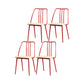 Contemporary Chairs Dining Armless Chair with Metal Legs for Kitchen Red 4 Piece Set Clearhalo ' kitchen&dining_furn' 'Dining Chairs' 'Dining Tables & Seating' 'dining_chair' 'furn' 'furn_dining_chair' 'Furniture' 'furniture_dining_chair' 'Kitchen & Dining Furniture' 'kitchen' 4622153