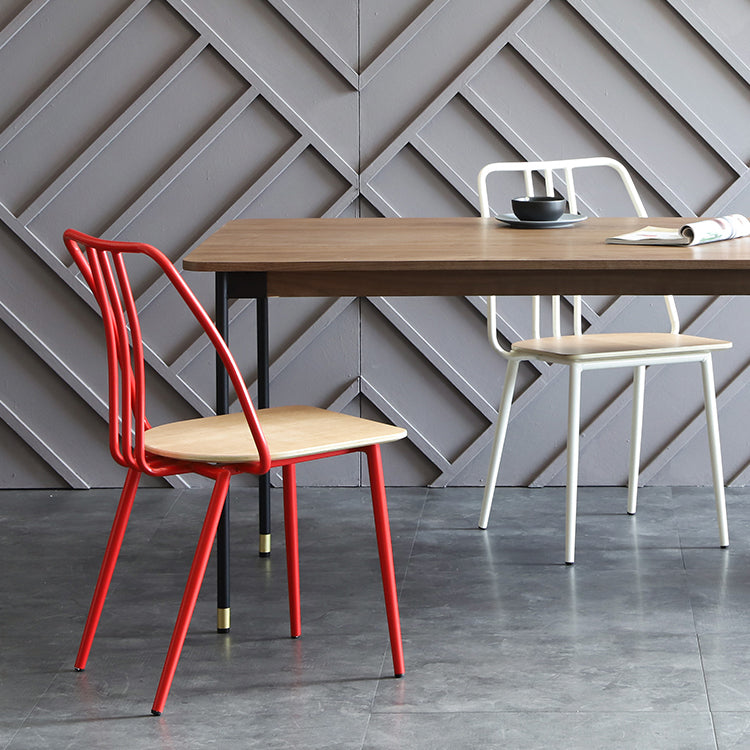 Contemporary Chairs Dining Armless Chair with Metal Legs for Kitchen Clearhalo ' kitchen&dining_furn' 'Dining Chairs' 'Dining Tables & Seating' 'dining_chair' 'furn' 'furn_dining_chair' 'Furniture' 'furniture_dining_chair' 'Kitchen & Dining Furniture' 'kitchen' 4622155