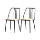 Contemporary Chairs Dining Armless Chair with Metal Legs for Kitchen Black 2 Piece Set Clearhalo ' kitchen&dining_furn' 'Dining Chairs' 'Dining Tables & Seating' 'dining_chair' 'furn' 'furn_dining_chair' 'Furniture' 'furniture_dining_chair' 'Kitchen & Dining Furniture' 'kitchen' 4622157