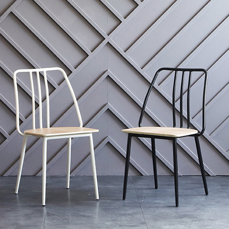 Contemporary Chairs Dining Armless Chair with Metal Legs for Kitchen Clearhalo ' kitchen&dining_furn' 'Dining Chairs' 'Dining Tables & Seating' 'dining_chair' 'furn' 'furn_dining_chair' 'Furniture' 'furniture_dining_chair' 'Kitchen & Dining Furniture' 'kitchen' 4622166