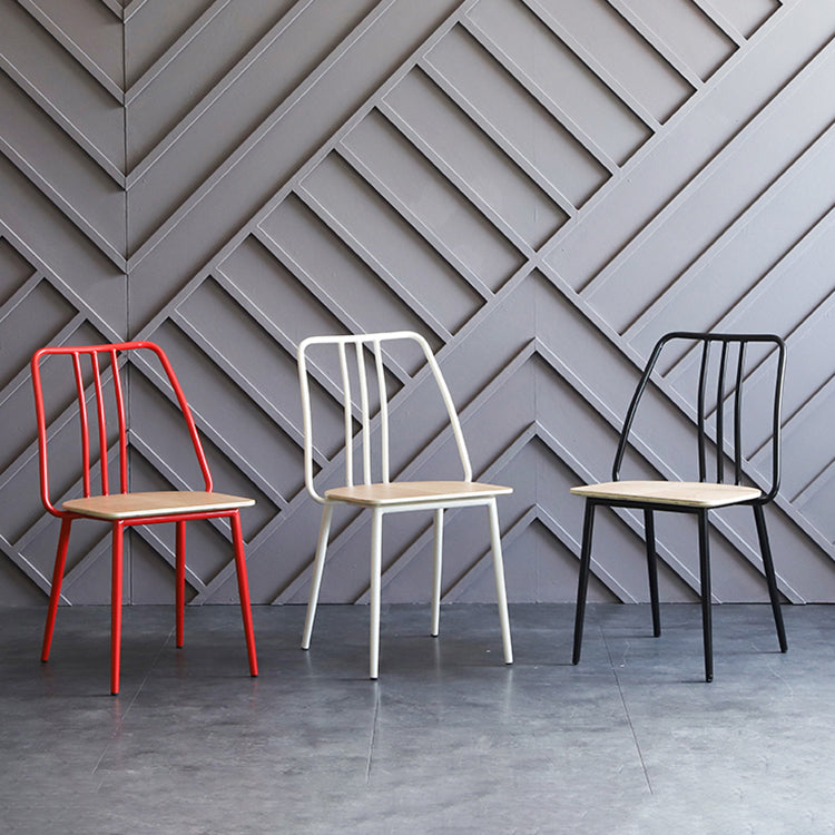 Contemporary Chairs Dining Armless Chair with Metal Legs for Kitchen Clearhalo ' kitchen&dining_furn' 'Dining Chairs' 'Dining Tables & Seating' 'dining_chair' 'furn' 'furn_dining_chair' 'Furniture' 'furniture_dining_chair' 'Kitchen & Dining Furniture' 'kitchen' 4622168