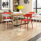 Nordic Style Plastic Dining Chairs Open Back Dining Side Chair for Home Use Clearhalo ' kitchen&dining_furn' 'Dining Chairs' 'Dining Tables & Seating' 'dining_chair' 'furn' 'furn_dining_chair' 'Furniture' 'furniture_dining_chair' 'Kitchen & Dining Furniture' 'kitchen' 4622177