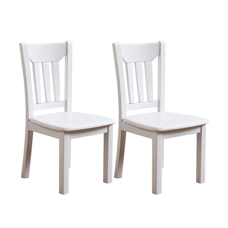 Contemporary Chairs Dining Armless Chair with Wooden Legs for Kitchen White 2 Piece Set Clearhalo ' kitchen&dining_furn' 'Dining Chairs' 'Dining Tables & Seating' 'dining_chair' 'furn' 'furn_dining_chair' 'Furniture' 'furniture_dining_chair' 'Kitchen & Dining Furniture' 'kitchen' 4622206