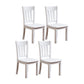 Contemporary Chairs Dining Armless Chair with Wooden Legs for Kitchen White 4 Piece Set Clearhalo ' kitchen&dining_furn' 'Dining Chairs' 'Dining Tables & Seating' 'dining_chair' 'furn' 'furn_dining_chair' 'Furniture' 'furniture_dining_chair' 'Kitchen & Dining Furniture' 'kitchen' 4622208