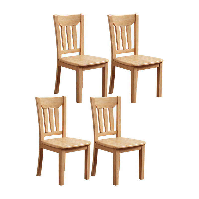 Contemporary Chairs Dining Armless Chair with Wooden Legs for Kitchen Wood 4 Piece Set Clearhalo ' kitchen&dining_furn' 'Dining Chairs' 'Dining Tables & Seating' 'dining_chair' 'furn' 'furn_dining_chair' 'Furniture' 'furniture_dining_chair' 'Kitchen & Dining Furniture' 'kitchen' 4622220