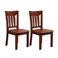 Contemporary Chairs Dining Armless Chair with Wooden Legs for Kitchen Walnut 2 Piece Set Clearhalo ' kitchen&dining_furn' 'Dining Chairs' 'Dining Tables & Seating' 'dining_chair' 'furn' 'furn_dining_chair' 'Furniture' 'furniture_dining_chair' 'Kitchen & Dining Furniture' 'kitchen' 4622223
