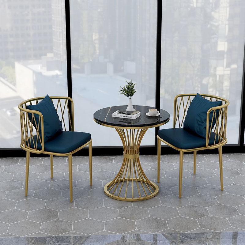 Glam Metal Dining Room Chairs Cross Back Side Chair for Restaurant Use Clearhalo ' kitchen&dining_furn' 'Dining Chairs' 'Dining Tables & Seating' 'dining_chair' 'furn' 'furn_dining_chair' 'Furniture' 'furniture_dining_chair' 'Kitchen & Dining Furniture' 'kitchen' 4622226