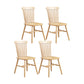 Contemporary Chair Dining Armless Chair with Wooden Legs for Kitchen Wood 4 Piece Set Clearhalo ' kitchen&dining_furn' 'Dining Chairs' 'Dining Tables & Seating' 'dining_chair' 'furn' 'furn_dining_chair' 'Furniture' 'furniture_dining_chair' 'Kitchen & Dining Furniture' 'kitchen' 4622257