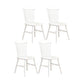 Contemporary Chair Dining Armless Chair with Wooden Legs for Kitchen White 4 Piece Set Clearhalo ' kitchen&dining_furn' 'Dining Chairs' 'Dining Tables & Seating' 'dining_chair' 'furn' 'furn_dining_chair' 'Furniture' 'furniture_dining_chair' 'Kitchen & Dining Furniture' 'kitchen' 4622263