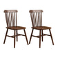 Contemporary Chair Dining Armless Chair with Wooden Legs for Kitchen Walnut 2 Piece Set Clearhalo ' kitchen&dining_furn' 'Dining Chairs' 'Dining Tables & Seating' 'dining_chair' 'furn' 'furn_dining_chair' 'Furniture' 'furniture_dining_chair' 'Kitchen & Dining Furniture' 'kitchen' 4622267