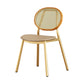 Scandinavian Open Back Dining Side Chair for Home Leather Dining Side Chair Gold 1 Piece Clearhalo ' kitchen&dining_furn' 'Dining Chairs' 'Dining Tables & Seating' 'dining_chair' 'furn' 'furn_dining_chair' 'Furniture' 'furniture_dining_chair' 'Kitchen & Dining Furniture' 'kitchen' 4622286
