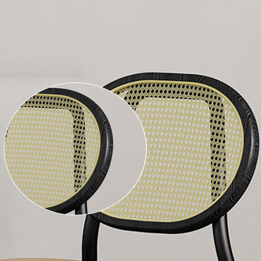 Scandinavian Open Back Dining Side Chair for Home Leather Dining Side Chair Clearhalo ' kitchen&dining_furn' 'Dining Chairs' 'Dining Tables & Seating' 'dining_chair' 'furn' 'furn_dining_chair' 'Furniture' 'furniture_dining_chair' 'Kitchen & Dining Furniture' 'kitchen' 4622287