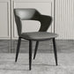 Modern Home Open Back Arm Chair Upholstered Matte Finish Dining Chair Dark Gray 1 Piece Clearhalo ' kitchen&dining_furn' 'Dining Chairs' 'Dining Tables & Seating' 'dining_chair' 'Furniture' 'furniture_dining_chair' 'Kitchen & Dining Furniture' 'kitchen' 4622296