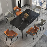 Modern Home Open Back Arm Chair Upholstered Matte Finish Dining Chair Clearhalo ' kitchen&dining_furn' 'Dining Chairs' 'Dining Tables & Seating' 'dining_chair' 'Furniture' 'furniture_dining_chair' 'Kitchen & Dining Furniture' 'kitchen' 4622300