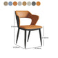 Modern Home Open Back Arm Chair Upholstered Matte Finish Dining Chair Clearhalo ' kitchen&dining_furn' 'Dining Chairs' 'Dining Tables & Seating' 'dining_chair' 'Furniture' 'furniture_dining_chair' 'Kitchen & Dining Furniture' 'kitchen' 4622329