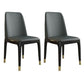 Contemporary Chair Dining Armless Chairs with Wooden Legs for Kitchen Dark Gray Black Gold Set of 2 Clearhalo ' kitchen&dining_furn' 'Dining Chairs' 'Dining Tables & Seating' 'dining_chair' 'Furniture' 'furniture_dining_chair' 'Kitchen & Dining Furniture' 'kitchen' 4622438
