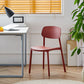 Modern Stackable Open Back Side Chair Plastic Matte Finish Dining Chair Clearhalo ' kitchen&dining_furn' 'Dining Chairs' 'Dining Tables & Seating' 'dining_chair' 'furn' 'furn_dining_chair' 'Furniture' 'furniture_dining_chair' 'Kitchen & Dining Furniture' 'kitchen' 4622469