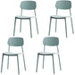 Modern Stackable Open Back Side Chair Plastic Matte Finish Dining Chair Light Blue 4 Piece Set Clearhalo ' kitchen&dining_furn' 'Dining Chairs' 'Dining Tables & Seating' 'dining_chair' 'furn' 'furn_dining_chair' 'Furniture' 'furniture_dining_chair' 'Kitchen & Dining Furniture' 'kitchen' 4622475