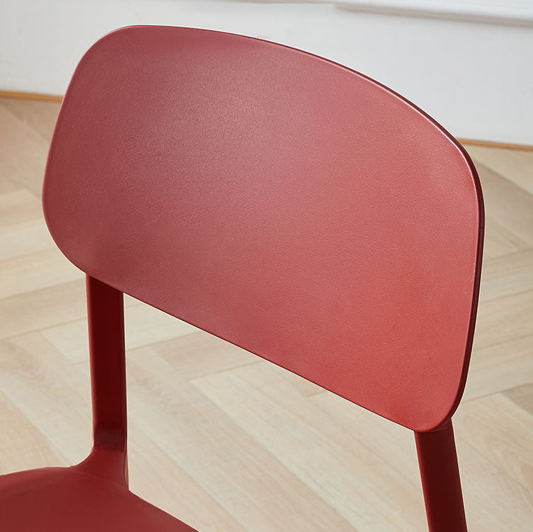 Modern Stackable Open Back Side Chair Plastic Matte Finish Dining Chair Clearhalo ' kitchen&dining_furn' 'Dining Chairs' 'Dining Tables & Seating' 'dining_chair' 'furn' 'furn_dining_chair' 'Furniture' 'furniture_dining_chair' 'Kitchen & Dining Furniture' 'kitchen' 4622476