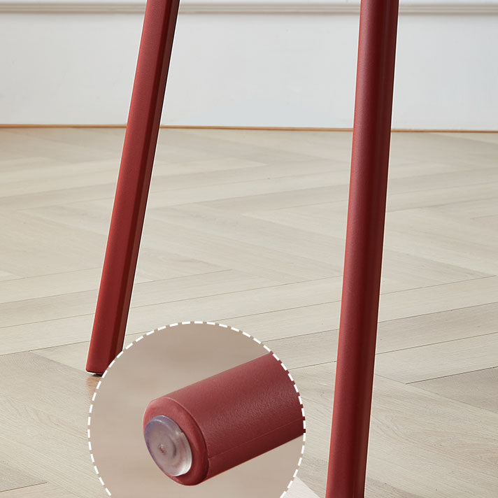 Modern Stackable Open Back Side Chair Plastic Matte Finish Dining Chair Clearhalo ' kitchen&dining_furn' 'Dining Chairs' 'Dining Tables & Seating' 'dining_chair' 'furn' 'furn_dining_chair' 'Furniture' 'furniture_dining_chair' 'Kitchen & Dining Furniture' 'kitchen' 4622477