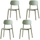 Modern Stackable Open Back Side Chair Plastic Matte Finish Dining Chair Light Green 4 Piece Set Clearhalo ' kitchen&dining_furn' 'Dining Chairs' 'Dining Tables & Seating' 'dining_chair' 'furn' 'furn_dining_chair' 'Furniture' 'furniture_dining_chair' 'Kitchen & Dining Furniture' 'kitchen' 4622478