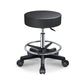 Modern Adjustable Rotatable Counter Stool Steel Kitchen Bar Stool with Cushion Gloss Black 1 Piece Clearhalo 'Bar Furniture' 'Bar Stools' 'bar_stools' 'furn' 'furn_bar_stools' 'furniture_bar_stools' 'Kitchen & Dining Furniture' 'kitchen&dining_furn' 'kitchen' 'kitchen_furn' Furniture' 4624718