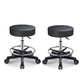 Modern Adjustable Rotatable Counter Stool Steel Kitchen Bar Stool with Cushion Gloss Black 2 Piece Set Clearhalo 'Bar Furniture' 'Bar Stools' 'bar_stools' 'furn' 'furn_bar_stools' 'furniture_bar_stools' 'Kitchen & Dining Furniture' 'kitchen&dining_furn' 'kitchen' 'kitchen_furn' Furniture' 4624719