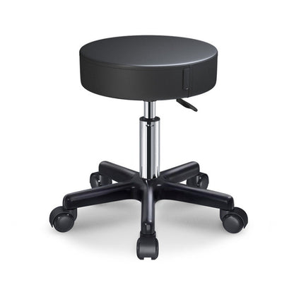 Modern Adjustable Rotatable Counter Stool Steel Kitchen Bar Stool with Cushion Black 1 Piece Clearhalo 'Bar Furniture' 'Bar Stools' 'bar_stools' 'furn' 'furn_bar_stools' 'furniture_bar_stools' 'Kitchen & Dining Furniture' 'kitchen&dining_furn' 'kitchen' 'kitchen_furn' Furniture' 4624724