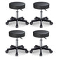 Modern Adjustable Rotatable Counter Stool Steel Kitchen Bar Stool with Cushion Black 4 Piece Set Clearhalo 'Bar Furniture' 'Bar Stools' 'bar_stools' 'furn' 'furn_bar_stools' 'furniture_bar_stools' 'Kitchen & Dining Furniture' 'kitchen&dining_furn' 'kitchen' 'kitchen_furn' Furniture' 4624728