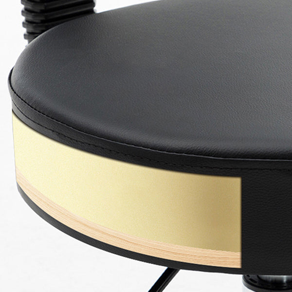 Modern Adjustable Rotatable Counter Stool Steel Kitchen Bar Stool with Cushion Clearhalo 'Bar Furniture' 'Bar Stools' 'bar_stools' 'furn' 'furn_bar_stools' 'furniture_bar_stools' 'Kitchen & Dining Furniture' 'kitchen&dining_furn' 'kitchen' 'kitchen_furn' Furniture' 4624729