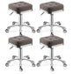 Modern Adjustable Rotatable Counter Stool Steel Kitchen Bar Stool with Cushion Light Gray 4 Piece Set Clearhalo 'Bar Furniture' 'Bar Stools' 'bar_stools' 'furn' 'furn_bar_stools' 'furniture_bar_stools' 'Kitchen & Dining Furniture' 'kitchen&dining_furn' 'kitchen' 'kitchen_furn' Furniture' 4624751
