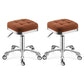 Modern Adjustable Rotatable Counter Stool Steel Kitchen Bar Stool with Cushion Coffee 2 Piece Set Clearhalo 'Bar Furniture' 'Bar Stools' 'bar_stools' 'furn' 'furn_bar_stools' 'furniture_bar_stools' 'Kitchen & Dining Furniture' 'kitchen&dining_furn' 'kitchen' 'kitchen_furn' Furniture' 4624753