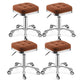 Modern Adjustable Rotatable Counter Stool Steel Kitchen Bar Stool with Cushion Coffee 4 Piece Set Clearhalo 'Bar Furniture' 'Bar Stools' 'bar_stools' 'furn' 'furn_bar_stools' 'furniture_bar_stools' 'Kitchen & Dining Furniture' 'kitchen&dining_furn' 'kitchen' 'kitchen_furn' Furniture' 4624754