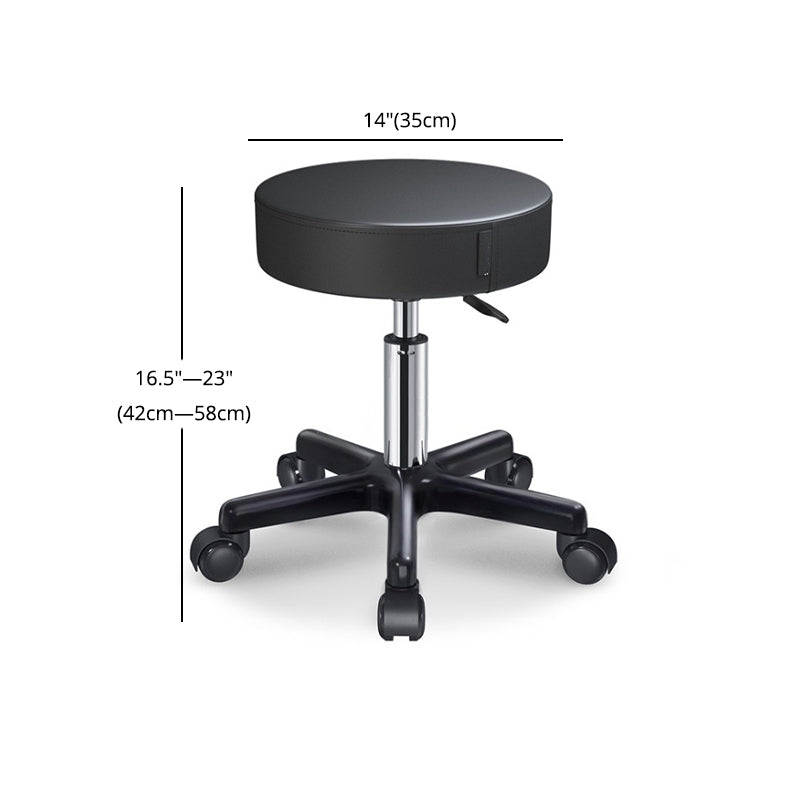 Modern Adjustable Rotatable Counter Stool Steel Kitchen Bar Stool with Cushion Clearhalo 'Bar Furniture' 'Bar Stools' 'bar_stools' 'furn' 'furn_bar_stools' 'furniture_bar_stools' 'Kitchen & Dining Furniture' 'kitchen&dining_furn' 'kitchen' 'kitchen_furn' Furniture' 4624755