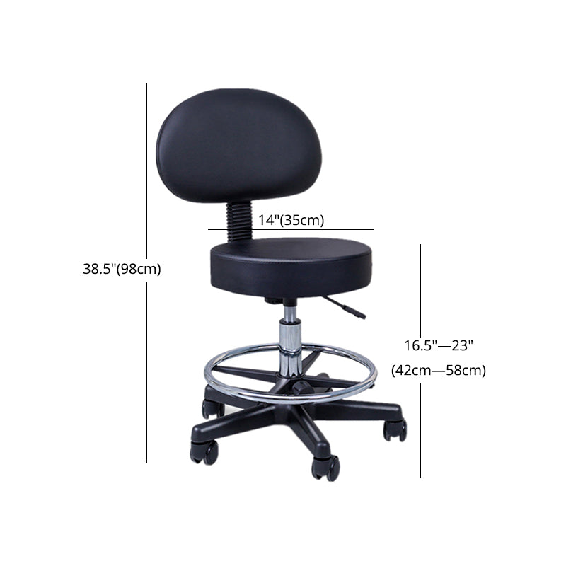 Modern Adjustable Rotatable Counter Stool Steel Kitchen Bar Stool with Cushion Clearhalo 'Bar Furniture' 'Bar Stools' 'bar_stools' 'furn' 'furn_bar_stools' 'furniture_bar_stools' 'Kitchen & Dining Furniture' 'kitchen&dining_furn' 'kitchen' 'kitchen_furn' Furniture' 4624757