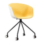 Modern Swivel Solid Back Arm Chair Plastic Matte Finish Dining Chair Golden 1 Piece Clearhalo ' kitchen&dining_furn' 'Dining Chairs' 'Dining Tables & Seating' 'dining_chair' 'furn' 'furn_dining_chair' 'Furniture' 'furniture_dining_chair' 'Kitchen & Dining Furniture' 'kitchen' 4624762