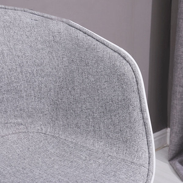 Modern Swivel Solid Back Arm Chair Plastic Matte Finish Dining Chair Clearhalo ' kitchen&dining_furn' 'Dining Chairs' 'Dining Tables & Seating' 'dining_chair' 'furn' 'furn_dining_chair' 'Furniture' 'furniture_dining_chair' 'Kitchen & Dining Furniture' 'kitchen' 4624772