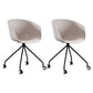 Modern Swivel Solid Back Arm Chair Plastic Matte Finish Dining Chair Silver Gray 2 Piece Set Clearhalo ' kitchen&dining_furn' 'Dining Chairs' 'Dining Tables & Seating' 'dining_chair' 'furn' 'furn_dining_chair' 'Furniture' 'furniture_dining_chair' 'Kitchen & Dining Furniture' 'kitchen' 4624798
