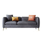 Modern Standard Faux Leather Sofa 3 Seater Square Arm Sofa for Living Room Grey Clearhalo 'Furniture' 'furniture_sofas' 'kitchen' 'kitchen_sofas' 'Living Room Furniture' 'Sofa' 'sofas' 4624810