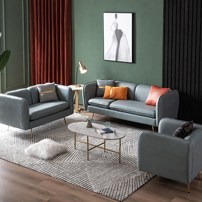 Modern Standard Faux Leather Sofa 3 Seater Square Arm Sofa for Living Room Clearhalo 'Furniture' 'furniture_sofas' 'kitchen' 'kitchen_sofas' 'Living Room Furniture' 'Sofa' 'sofas' 4624823