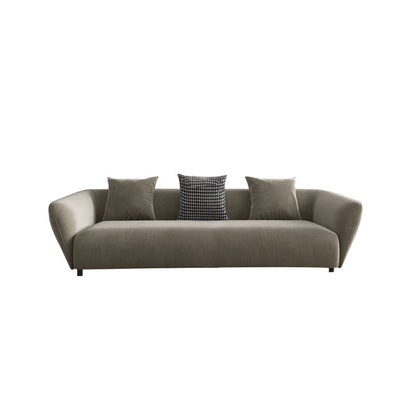 28.35" Scandinavian Faux Leather Gray 2-5 Seater Tuxedo Arm Sofa 71"L x 39"W x 28"H Clearhalo 'furn' 'furn_sofas' 'Furniture' 'furniture_sofas' 'kitchen' 'kitchen_sofas' 'Living Room Furniture' 'Sofa' 'sofas' 4624850