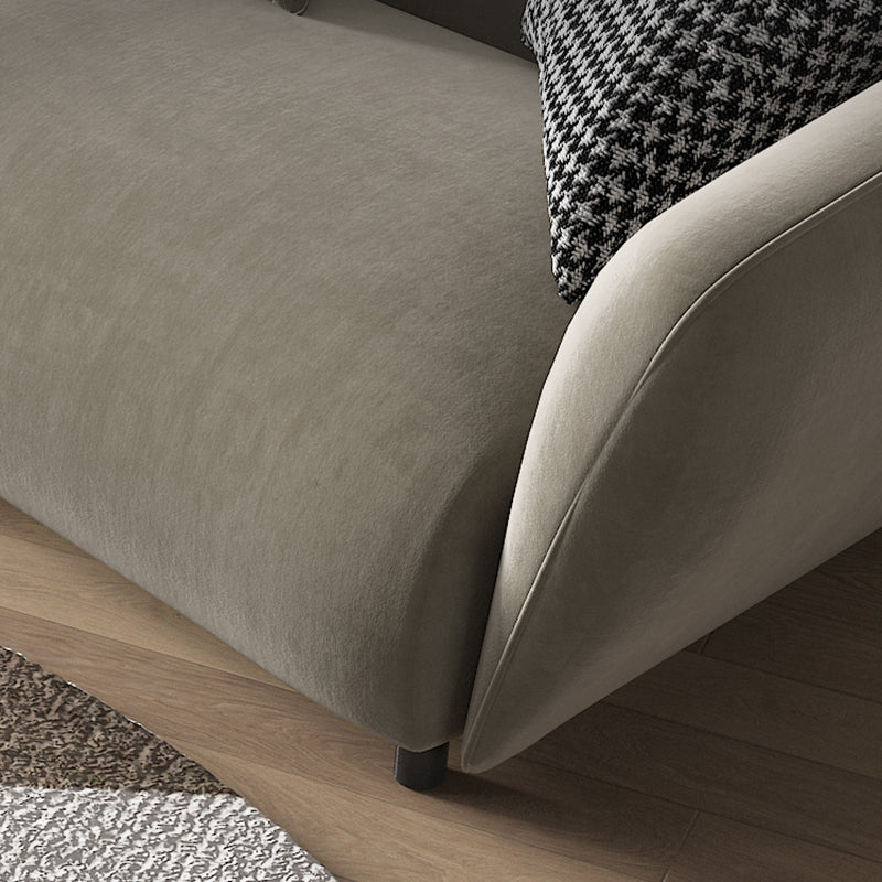 28.35" Scandinavian Faux Leather Gray 2-5 Seater Tuxedo Arm Sofa Clearhalo 'furn' 'furn_sofas' 'Furniture' 'furniture_sofas' 'kitchen' 'kitchen_sofas' 'Living Room Furniture' 'Sofa' 'sofas' 4624851