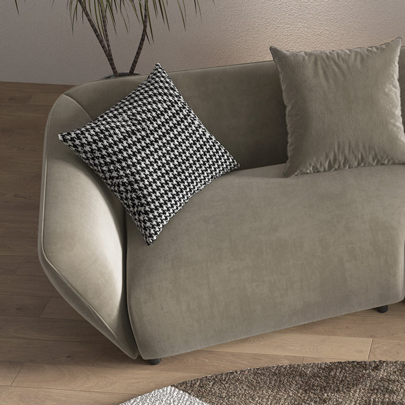 28.35" Scandinavian Faux Leather Gray 2-5 Seater Tuxedo Arm Sofa Clearhalo 'furn' 'furn_sofas' 'Furniture' 'furniture_sofas' 'kitchen' 'kitchen_sofas' 'Living Room Furniture' 'Sofa' 'sofas' 4624854