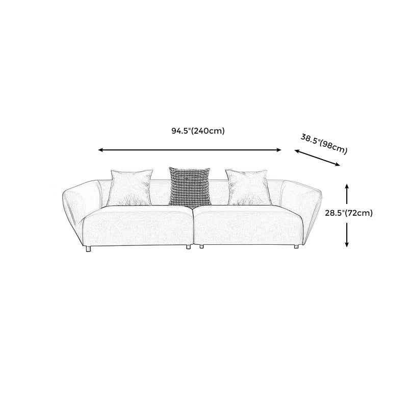 28.35" Scandinavian Faux Leather Gray 2-5 Seater Tuxedo Arm Sofa Clearhalo 'furn' 'furn_sofas' 'Furniture' 'furniture_sofas' 'kitchen' 'kitchen_sofas' 'Living Room Furniture' 'Sofa' 'sofas' 4624857